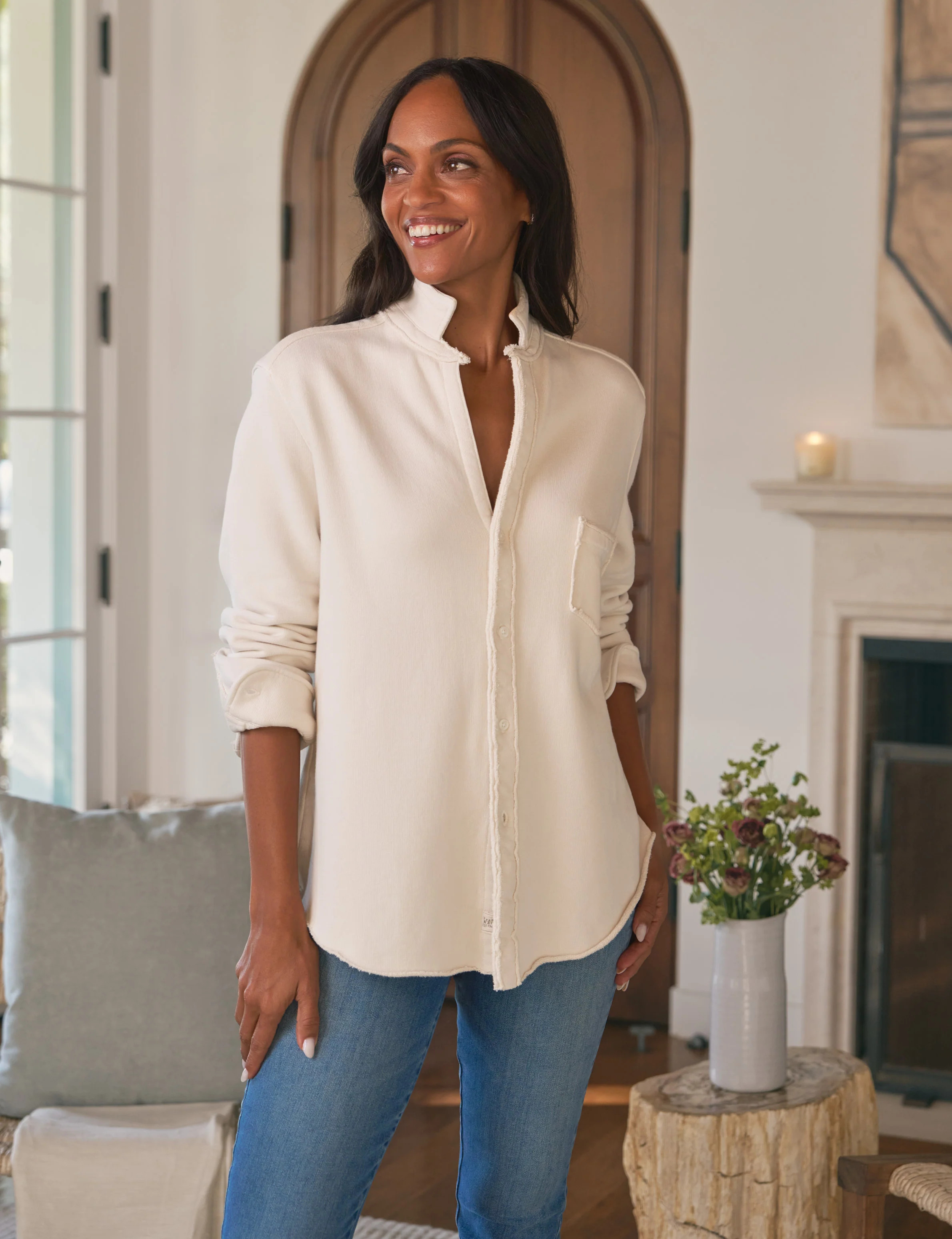 EILEEN Vintage White, Triple Fleece | Frank & Eileen