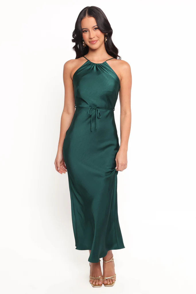 Liana Midi Dress - Emerald Green | Petal & Pup (US)