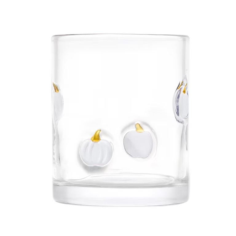 Thyme & Table 12 fl oz White Pumpkin Charm Glass Set, Pack of 2 | Walmart (US)