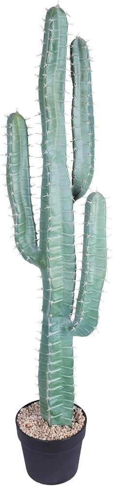 Ruwenus Artificial Cactus 3.3ft（39"） Tall Fake Big Cactus Plants Faux Cacti Saguaro with Plan... | Amazon (US)