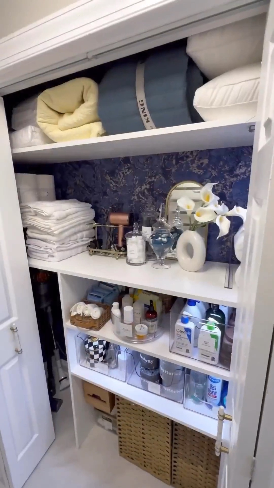Linen closet storage and organization ideas 🙌🏾

#LTKHome #LTKSaleAlert