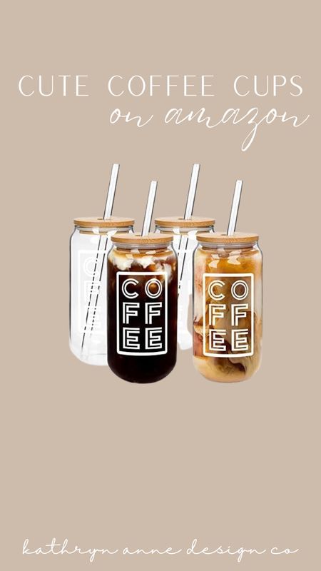 Glass coffee cups, iced coffee, Amazon 

#LTKhome #LTKunder50