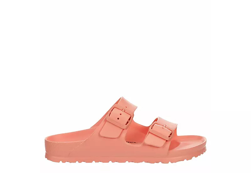 Birkenstock Womens Arizona Essentials Slide Sandal - Peach | Rack Room Shoes