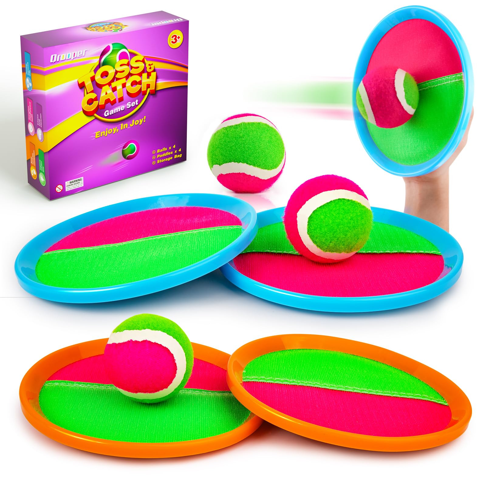 Kids Outdoor Toys - Toss and Catch Game Set, Outside Yard Camping Beach Pool Toys Games for Boys ... | Amazon (US)