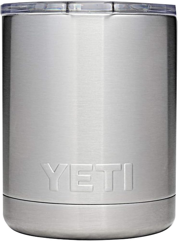 YETI Rambler 10 oz Lowball, Vacuum Insulated, Stainless Steel with MagSlider Lid | Amazon (US)