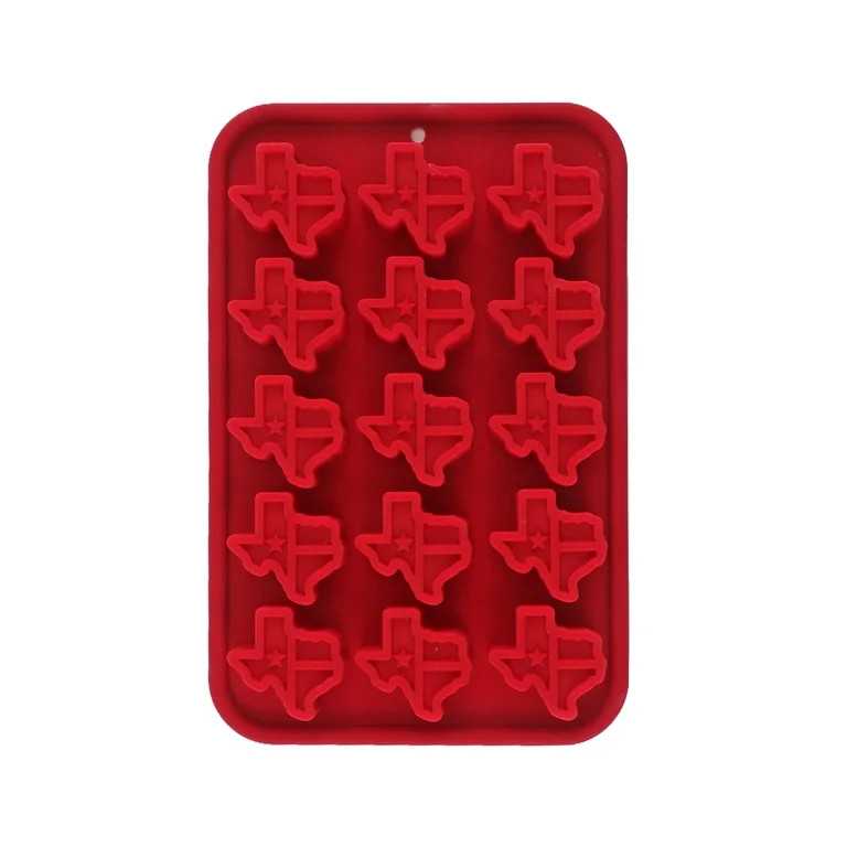 Cook with Color Texas Themed Ice Mold & Tray, Red Texas | Walmart (US)