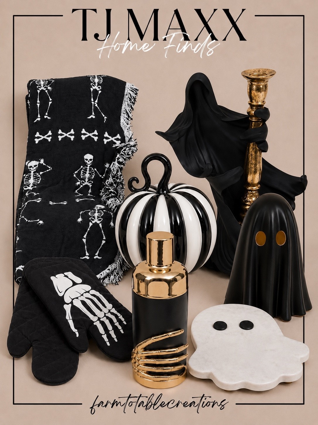 TJ Maxx Halloween Finds That Look Boutique Worthy 👻🖤

TJ Maxx is full of unique Halloween decor that adds the perfect mix of spooky and stylish to your home. From chic ghost accents and bold black-and-white pumpkins to festive kitchen essentials and glam gold details, these affordable finds make decorating for Halloween both fun and elevated.

Follow @farmtotablecreations on Instagram for more cozy home finds and trending decor.

#LTKHome #TJMaxxFinds #TJMaxxHome #HalloweenDecor #HalloweenHome #SpookySeason #CozyHome #HomeDecor #SeasonalDecor #AffordableDecor #GhostDecor #PumpkinDecor #HalloweenStyle #HomeInspiration #FarmToTableCreations

#LTKHome #LTKSaleAlert