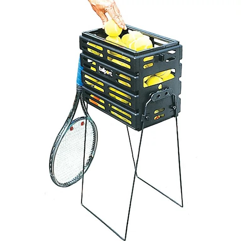 Tourna Ball Port - Tennis Ball Pickup Basket, 80 Ball Capacity, Black Color with Locking Legs and... | Walmart (US)