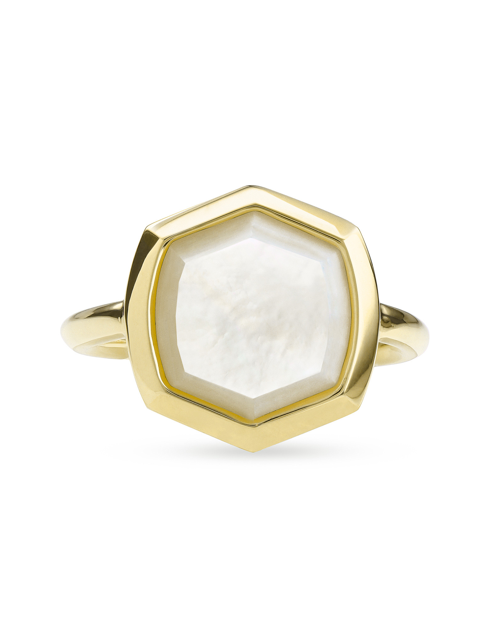 Davis 18k Gold Vermeil Cocktail Ring in Ivory Mother-of-Pearl - 6 | Kendra Scott | Kendra Scott