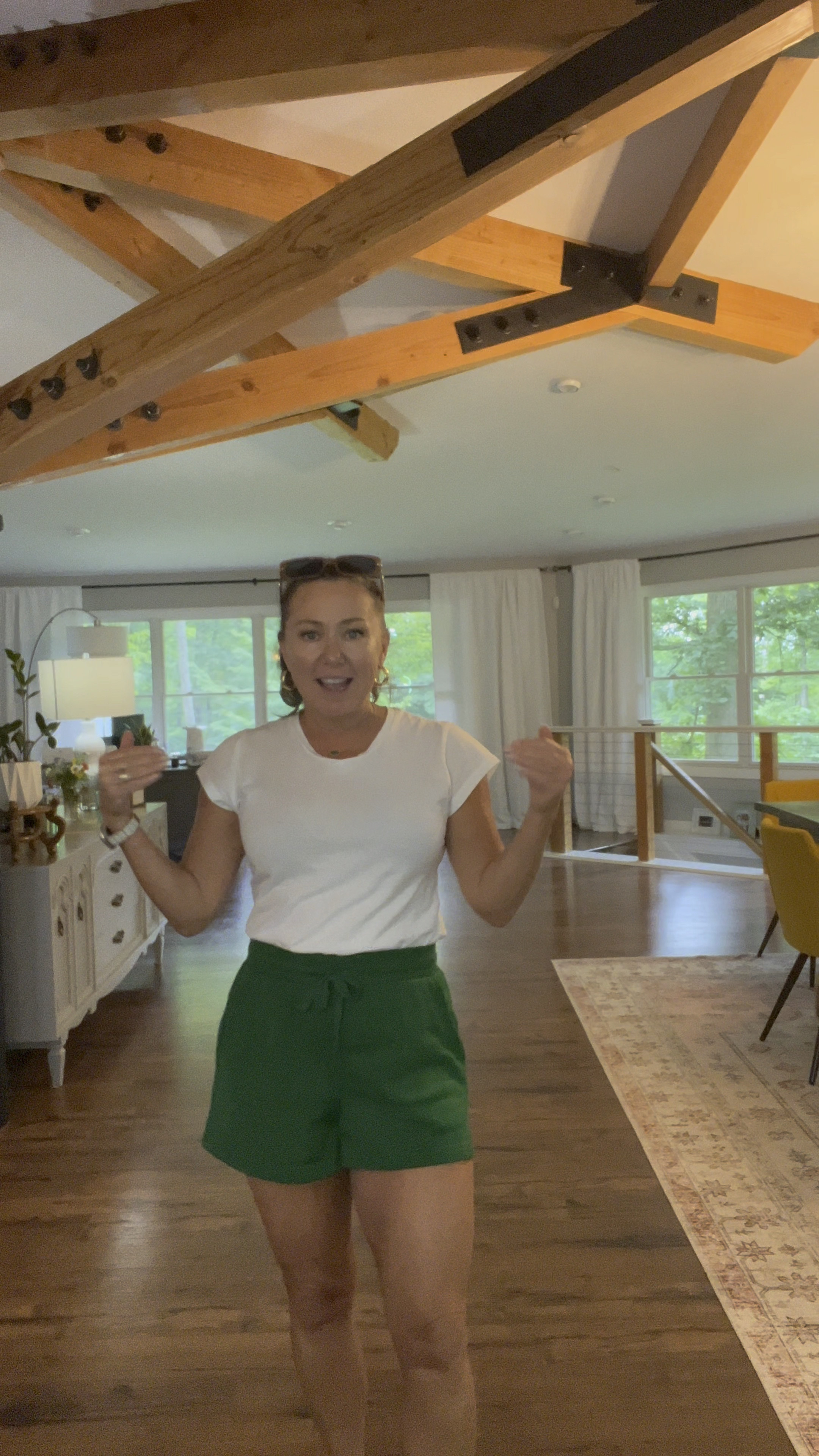 Casual, easy going outfit that is unbelievably comfortable. The shorts have pockets and who doesn’t love pockets. Casual/emerald green/pockets/workfromhome

#LTKOver40 #LTKStyleTip #LTKSummerSales