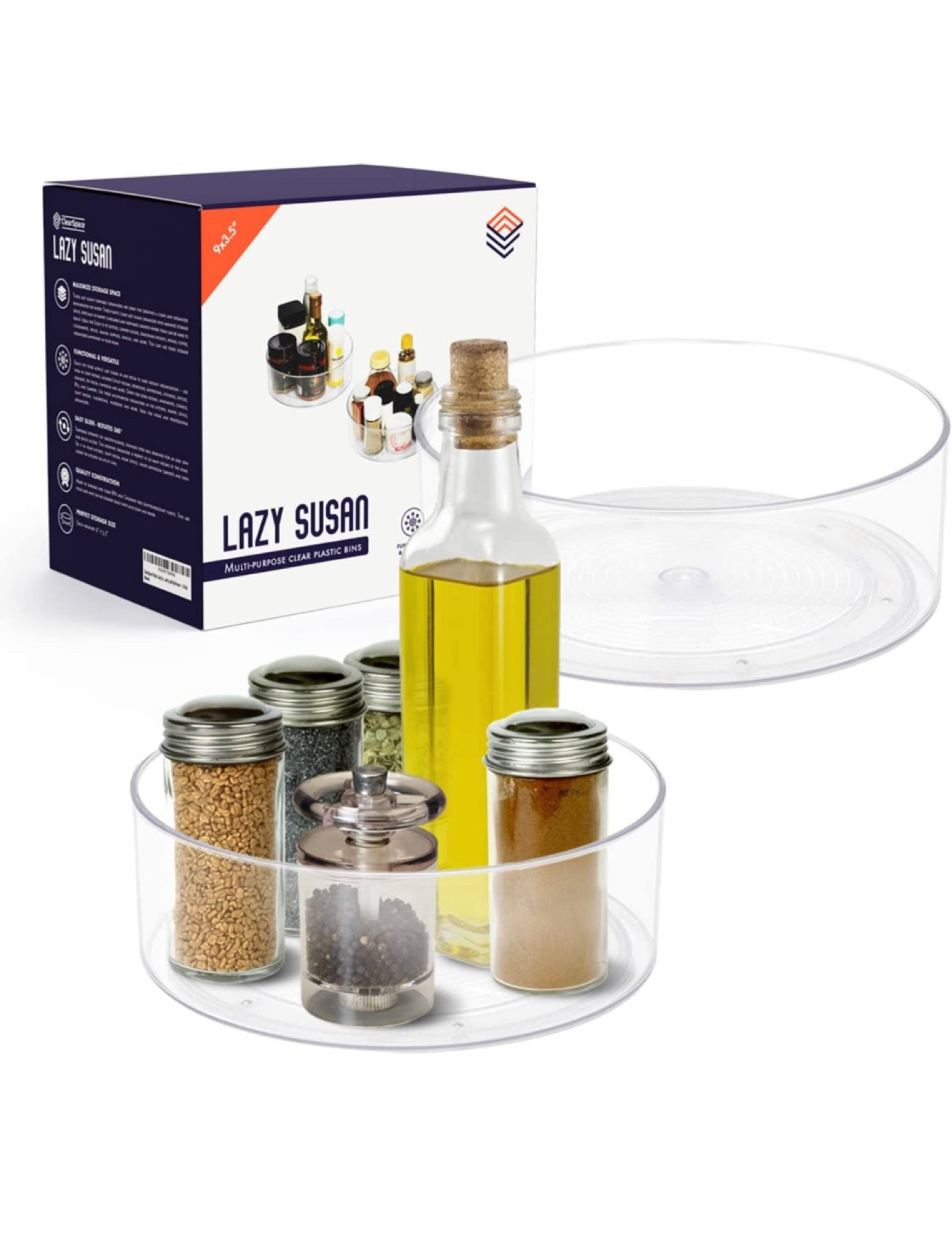 Perfect for frequently used items in your spice cabinet, pantry, or even refrigerator!🤍 

#LTKunder50 #LTKunder100 #LTKhome