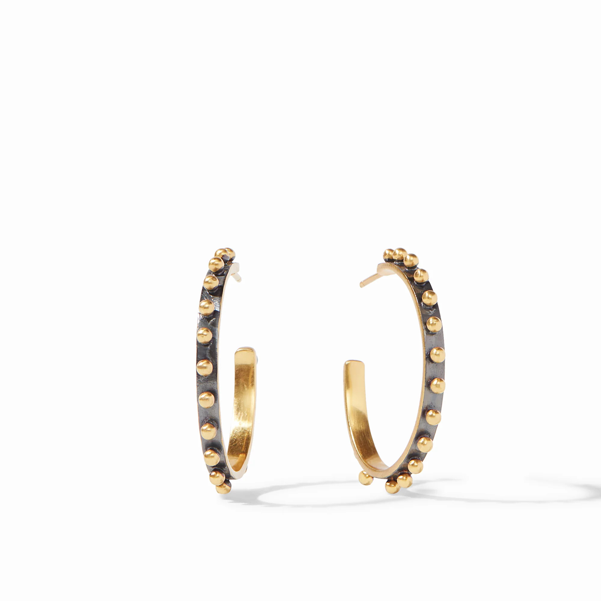 SoHo Black & Gold Hoop Earrings | Julie Vos | Julie Vos