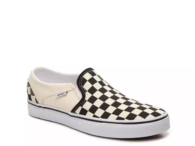 Vans asher laser outlet slip-on sneaker - women's