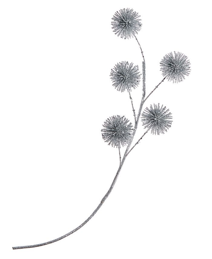 Holiday Lane Peppermint Twist Silver Bursts Pick,Created for Macy's & Reviews - Home - Macy's | Macys (US)