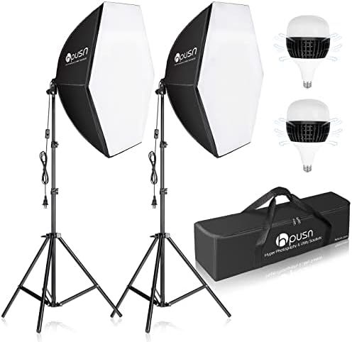 HPUSN Softbox Photography Lighting Kit 30"X30" Professional Continuous Lighting System Photo Studio  | Amazon (US)
