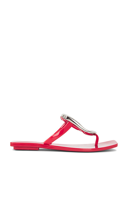 Jeffrey Campbell Linques-j Sandal in Red Shiny Silver. Size 9 | Revolve Clothing (Global)