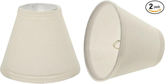 Aspen Creative 32118-2A Small Hardback Empire Shape Chandelier Clip-On Lamp Shade Set (2 Pack), T... | Amazon (US)