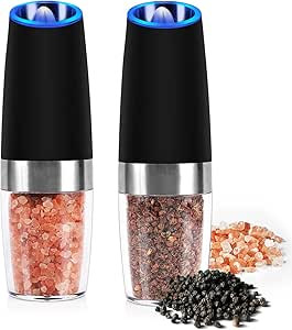 Electric Salt Pepper Mill Set, Electric Salt and Pepper Grinder set with Adjustable Coarseness On... | Amazon (CA)