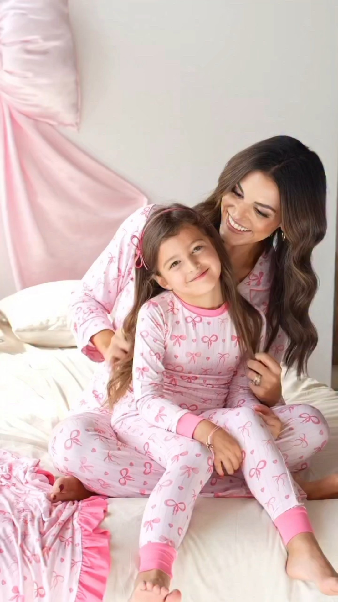 My pajama collection with @tinyjams is now LIVE!!!!! This has been in the making for so long now and I’m so excited for you to finally be able to shop!! 🥹🎀

Each pink bow tells a story of strength, hope, and love. This print was designed by me — a Triple Negative Breast Cancer survivor and mom of two — these bows are a tribute to my journey and the courage it took to keep showing up every day. 10% of proceeds from my Tiny Jams mommy and me collection will be donated to the Triple Negative Breast Cancer Foundation to help fund life-saving research for this aggressive form of breast cancer. 

#tinyjams #tnbc #tnbcsurvivor #breastcancer #breastcancerawarness #kidspajamas #mommyandme #bamboopajamas