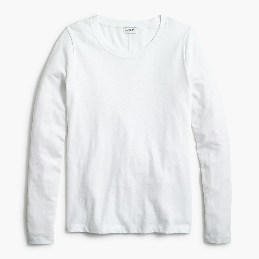 Long-sleeve crewneck girlfriend tee | J.Crew Factory