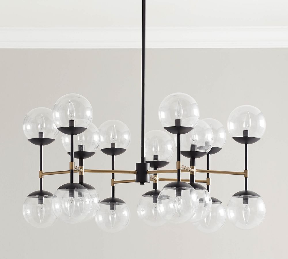 Reese Metal Round Chandelier | Pottery Barn (US)