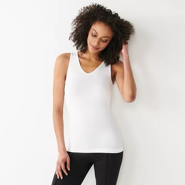 Women's Nine West Essential Soft-Spun Seamless Reversible Tank | Kohl's