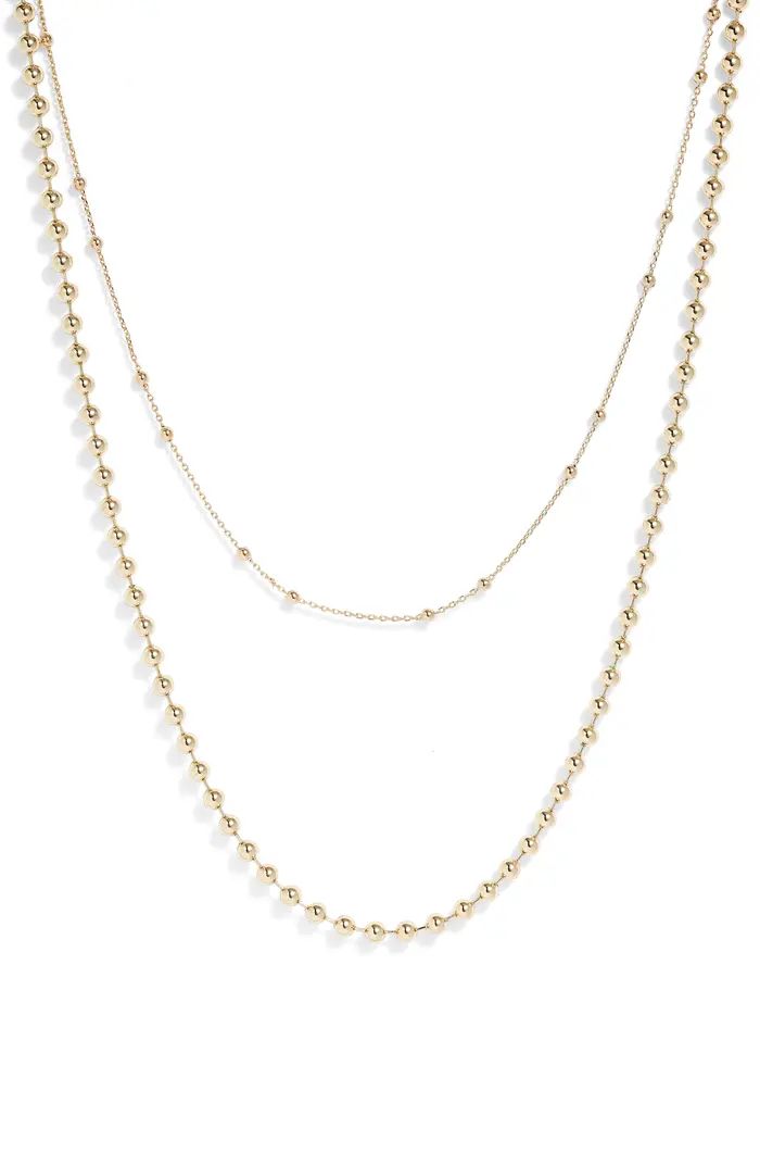 Nordstrom Set of 2 Ball Chain Necklaces | Nordstrom | Nordstrom