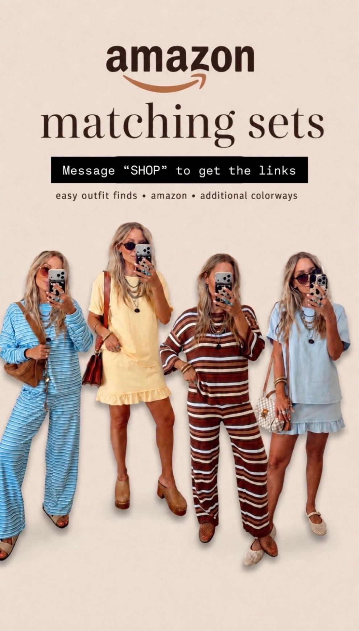 🤍 Amazon matching sets that are tried and true🙌🏼 I get my tts (small) in these!

#LTKootd #LTKdayinmylife #LTKgrwm