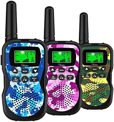 Huaker Kids Walkie Talkies,3 Pack 22 Channels 2 Way Radio Toy with Flashlight and LCD Screen,3 Mi... | Amazon (US)