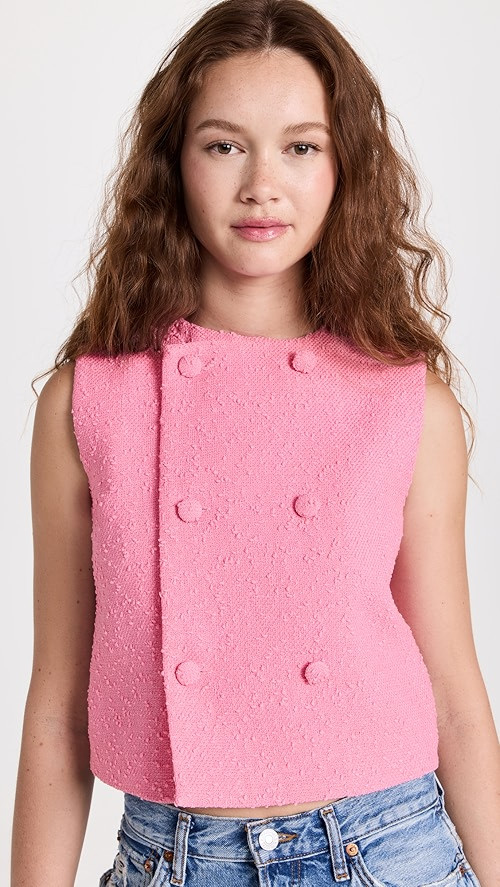 Double Breasted Sleeveless Jacket | Shopbop