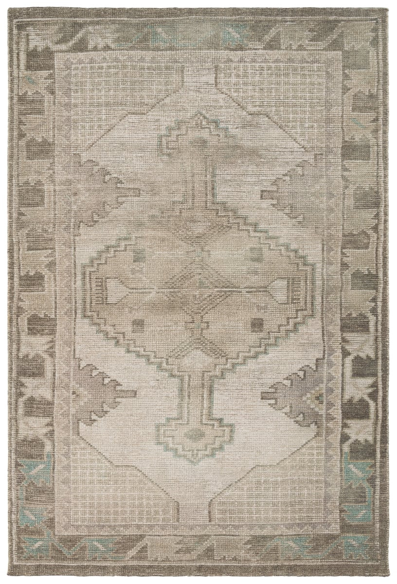 Theo Palar Tan (THO-04) Cotton Handmade Printed Area Rug | Rugs Direct