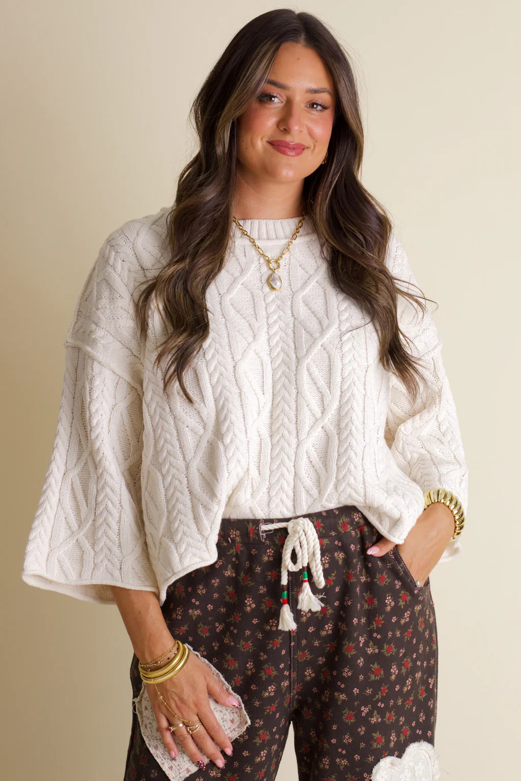 Bombshell Cropped Sweater | Nellie Mae