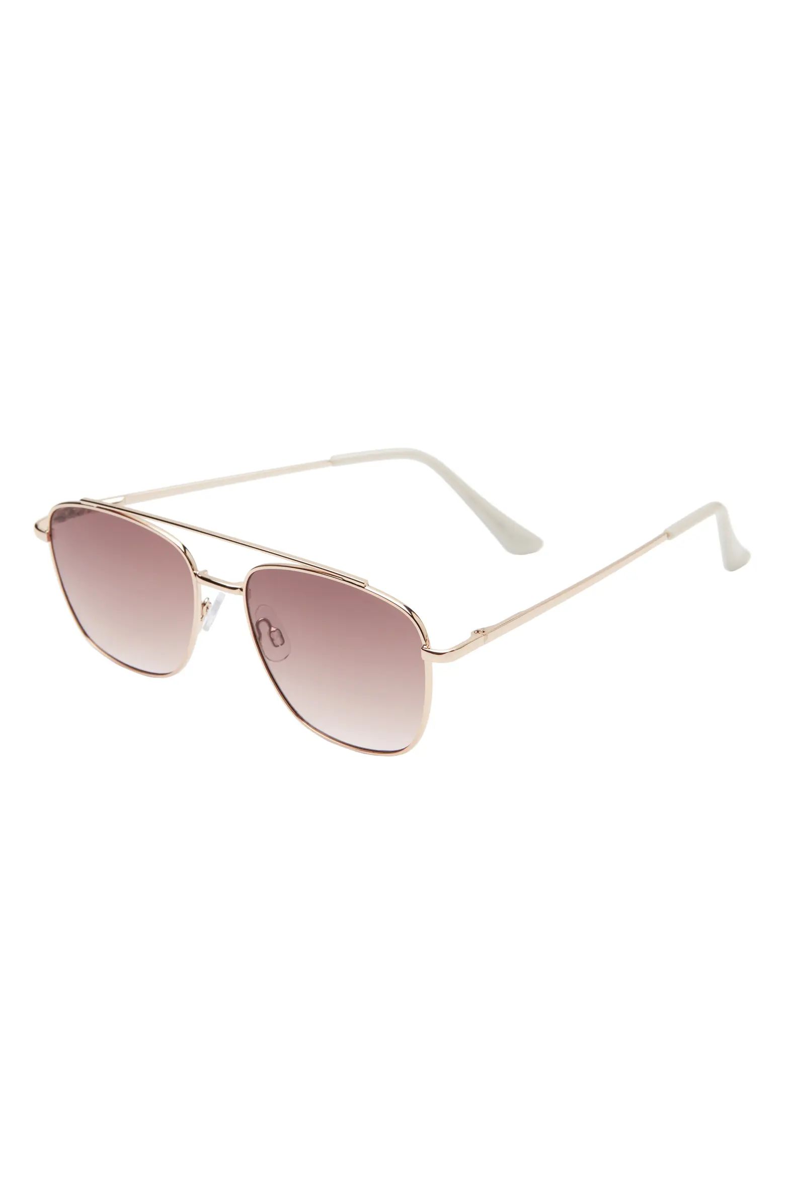 Gradient Square Navigator Sunglasses | Nordstrom