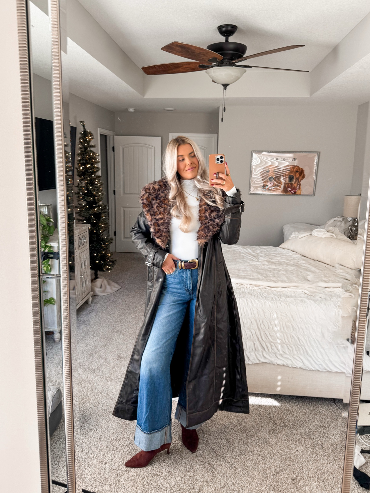 size 2 in coat + size 25 tall jeans(size down if inbetween)! size small turtle neck top 

#LTKFindsUnder50 #LTKStyleTip #LTKSeasonal