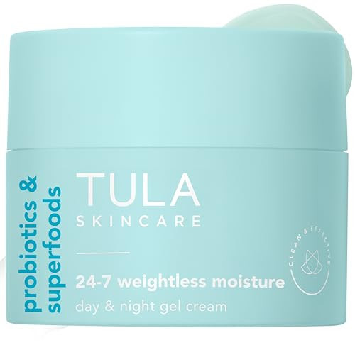 TULA Skin Care 24-7 Weightless Moisture Hydrating Day & Night Cream - Anti-Aging Lightweight Gel Cream Moisturizer for Face, Contains Watermelon & Blueberry Extract, 1.5 oz. | Amazon (US)