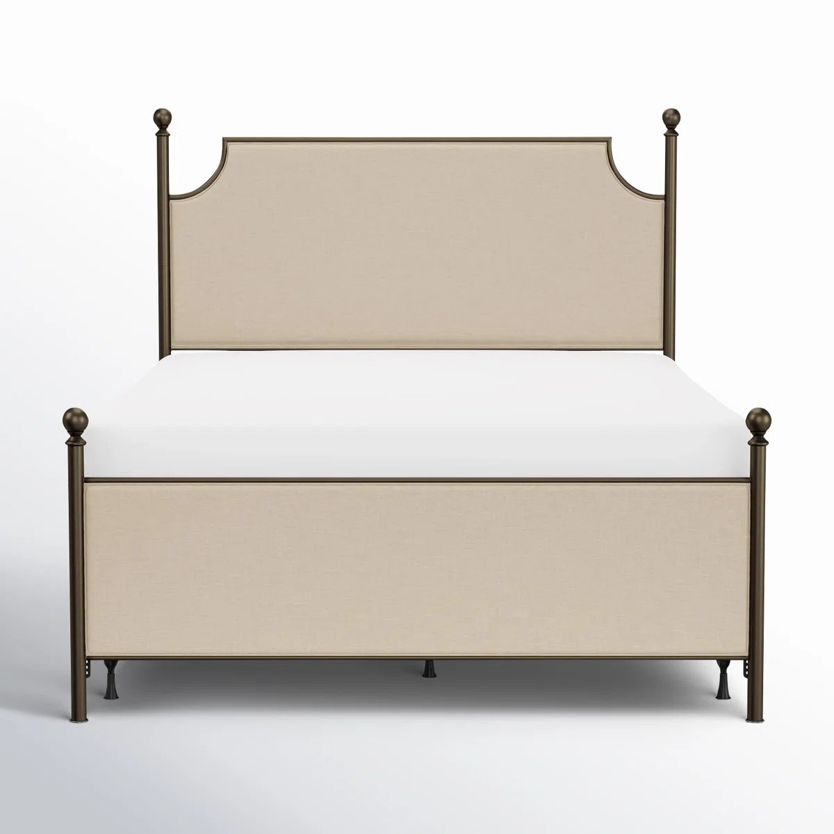 Olague Upholstered Metal Standard Bed | Wayfair North America
