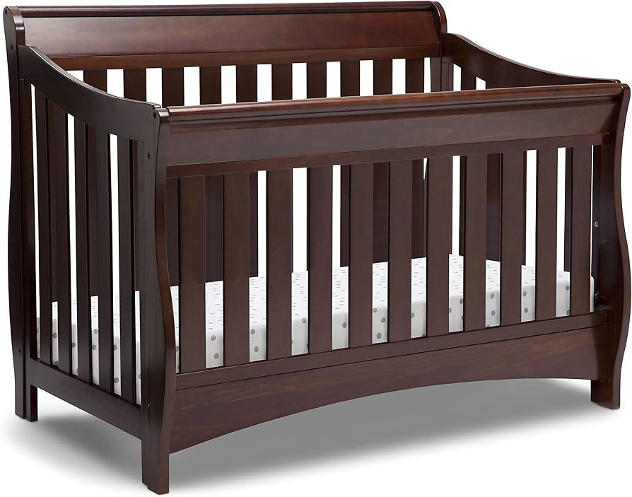 Delta Children Bentley S Series 4-in-1 Convertible Baby Crib, Chocolate | Amazon (US)