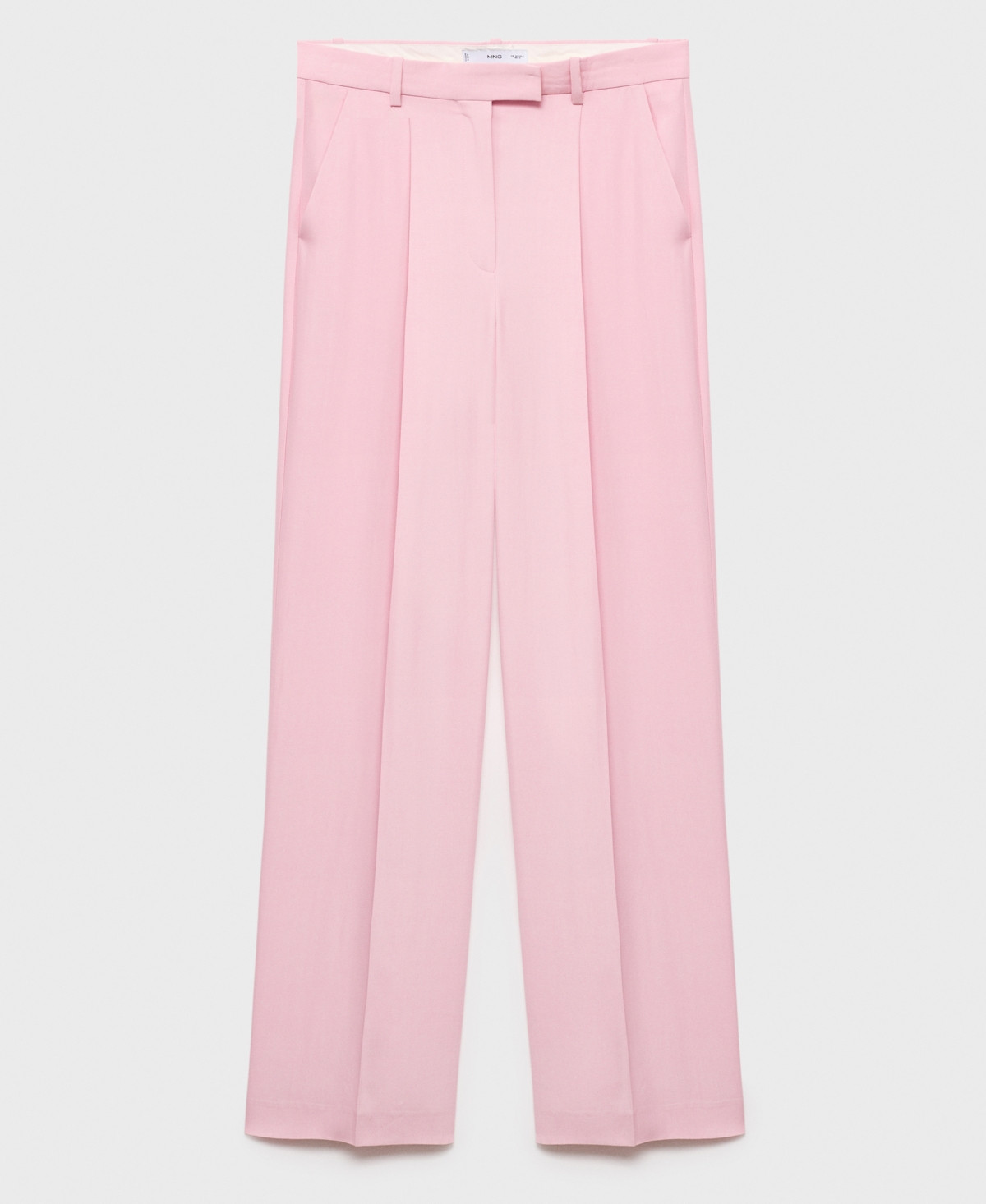 Mango Women's Wide Leg Suit Pants - Pink | Macy's