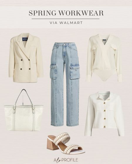 Spring Workwear: Via Walmart // Walmart fashion, Walmart finds, affordable spring fashion, spring outfits, summer outfits, neutral outfits, workwear outfits, spring workwear, spring trends, outfits for the office