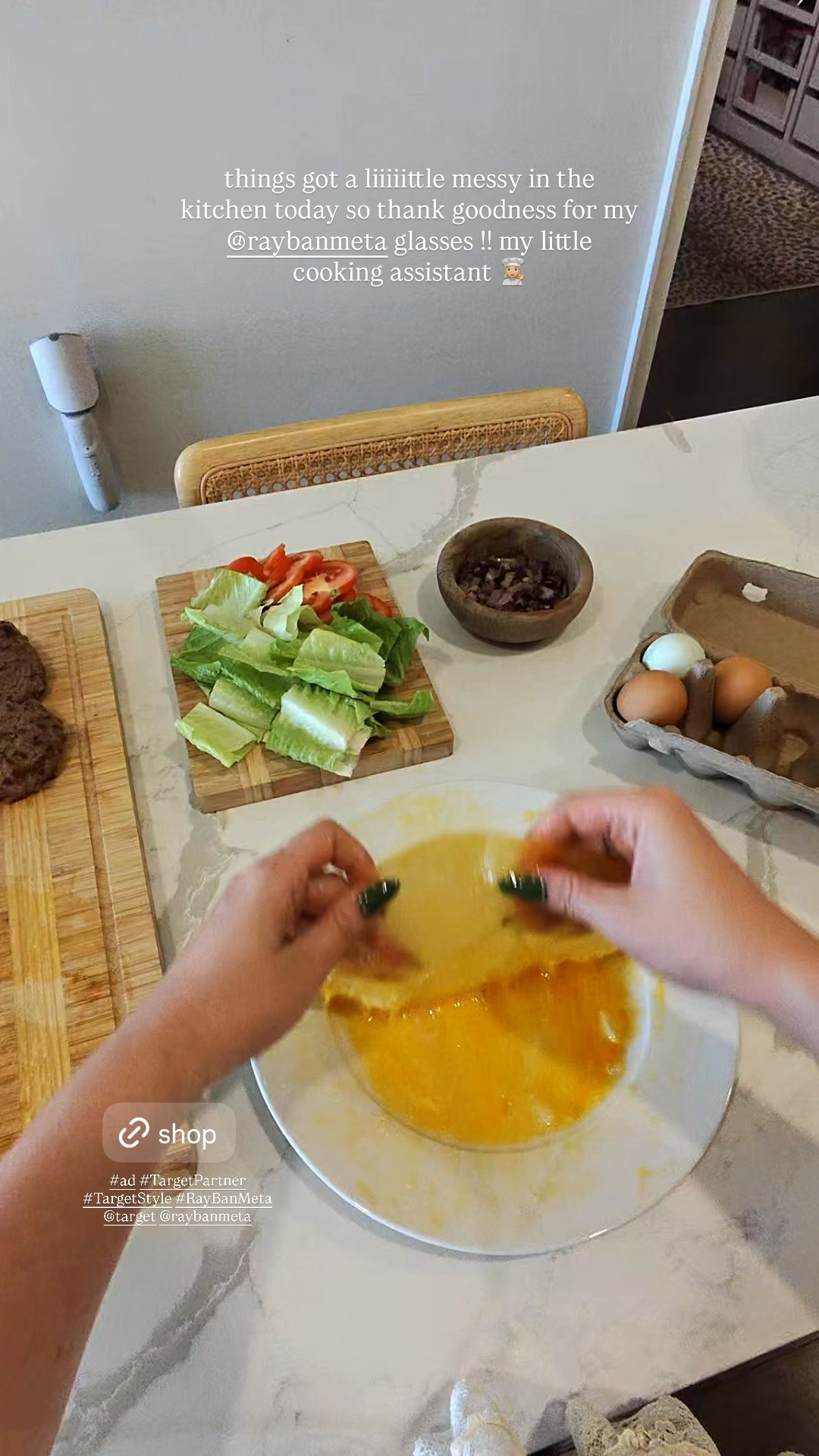 #ad crispy burgers comin right up 🍔 so happy i had my @raybanmeta glasses to record these clips bc it got a lilllll messy !! get yours at @target 🫶🏼 #TargetPartner #TargetStyle #RayBanMeta