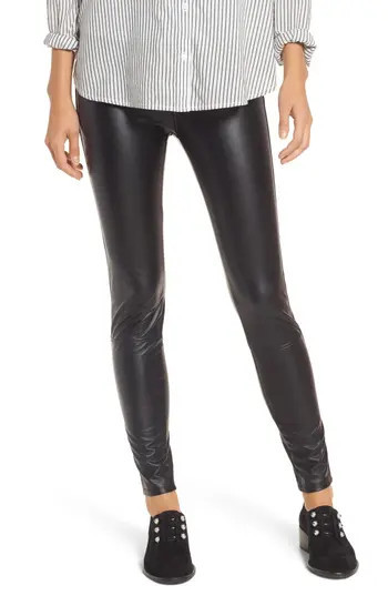 Women's Lysse Jones Faux Leather Leggings, Size Large - Black | Nordstrom