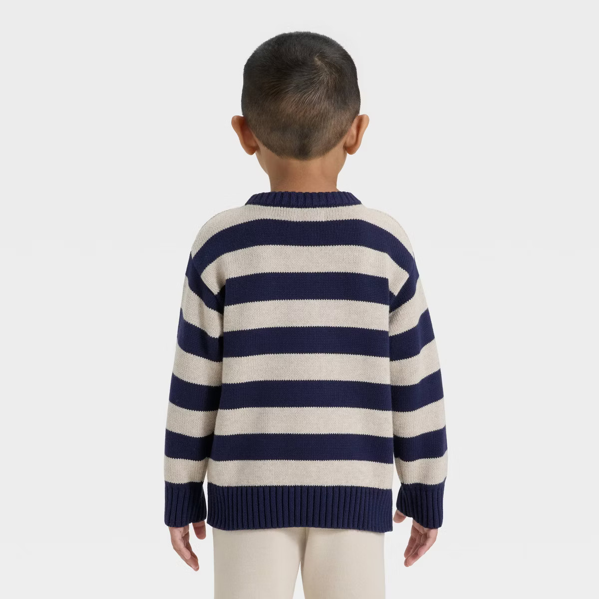 Toddler Boys' Dino Fairisle Pullover Sweater - Cat & Jack™ Beige 12M | Target