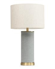 27in Linen Wrapped Table Lamp | TJ Maxx