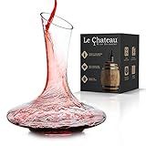 Le Chateau Wine Decanter - Hand Blown Lead-free Crystal Glass - Red Wine Carafe - Wine Gift - Wine A | Amazon (US)