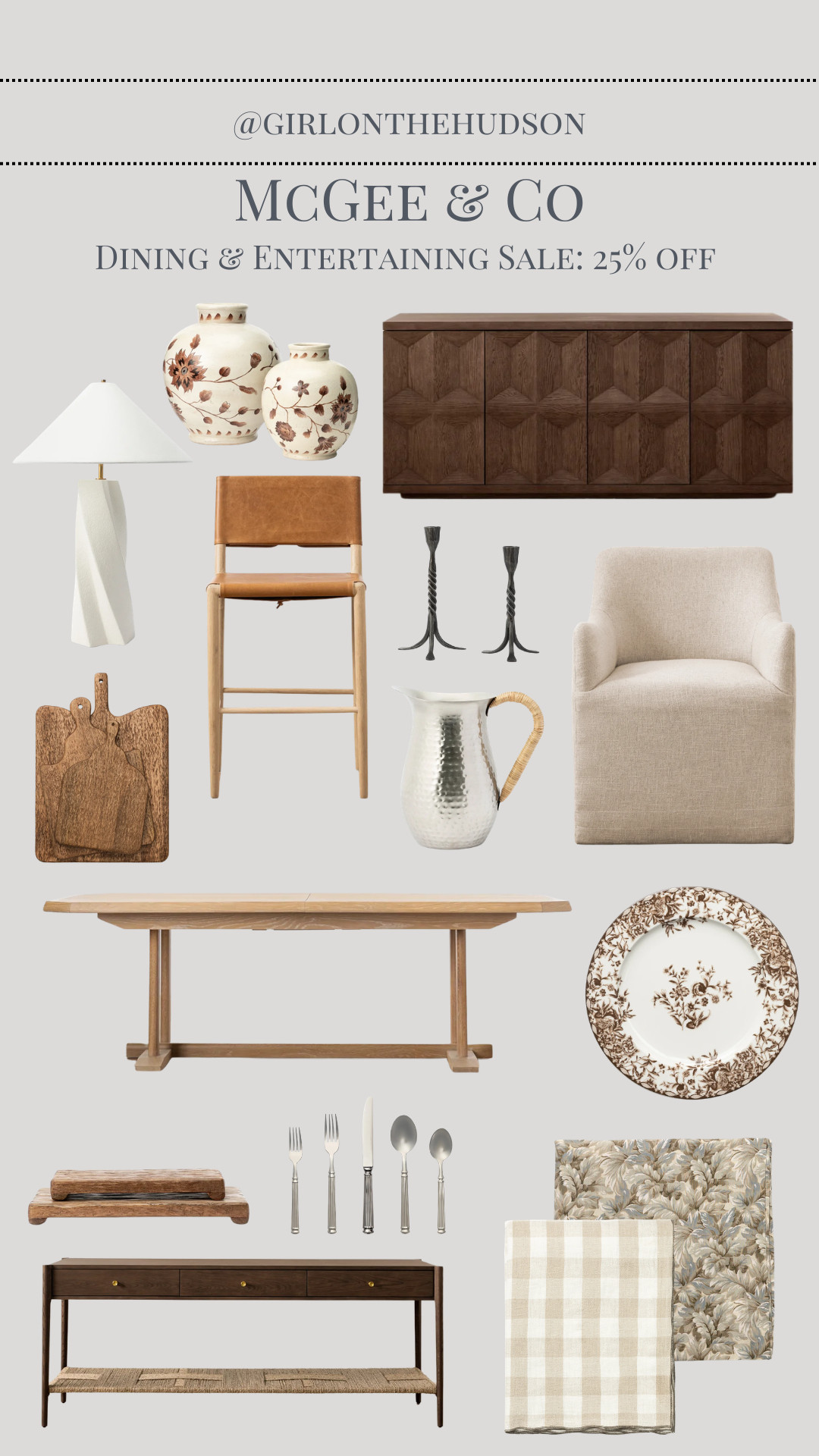 McGee & Co dining and entertaining sale! Furniture, accessories, serveware and lighting all 25% off -- such a good time to grab what you might be missing so you're ready for the holiday hosting season ahead!  

 #LTKSeasonal #LTKHome #LTKSaleAlert