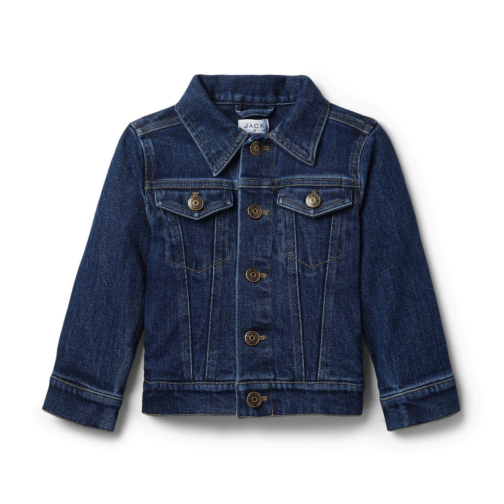 Janie and Jack | Denim Trucker Jacket - Blue / 5-6 | Janie and Jack