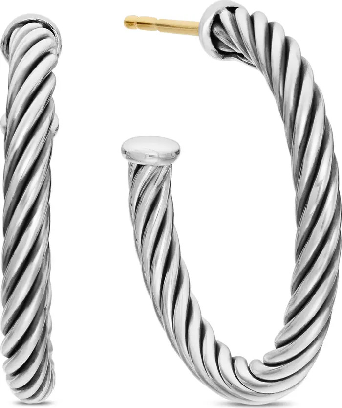 Cable Hoop Earrings | Nordstrom