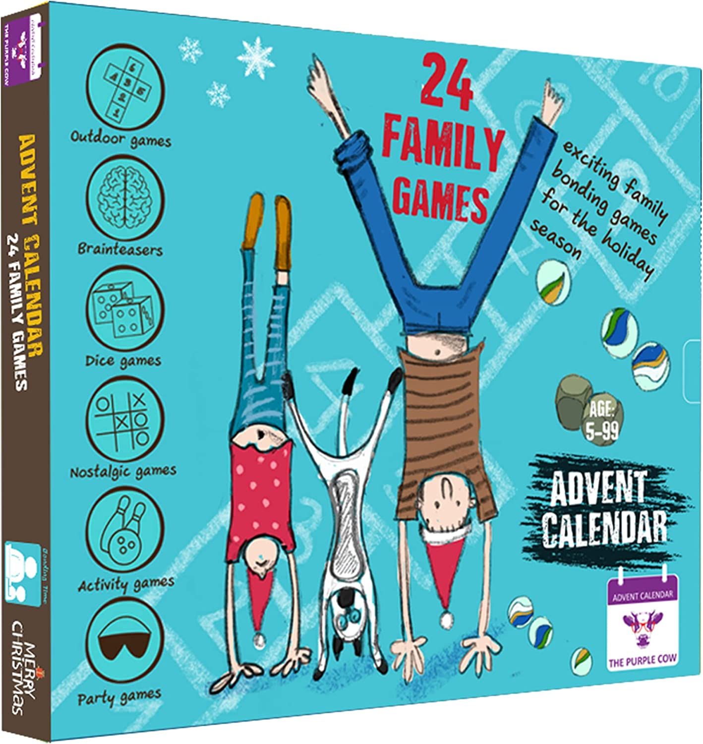 NEW 2022 Advent Calendar FAMILY GAMES by The Purple Cow. 24 OF THE BEST EVER FAMILY GAMES IN ONE ... | Amazon (US)