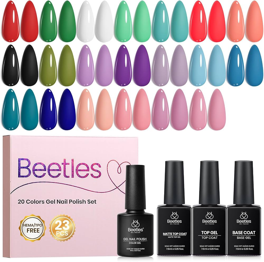 Beetles Gel Nail Polish Set, 20 Colors All Season Gel | Amazon (CA)