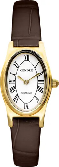 CENDRE Emmeline Leather Strap Watch, 16mm x 24mm | Nordstrom | Nordstrom